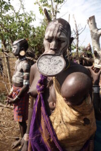 De stammen zuid Ethiopië
