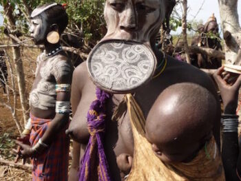De stammen zuid Ethiopië